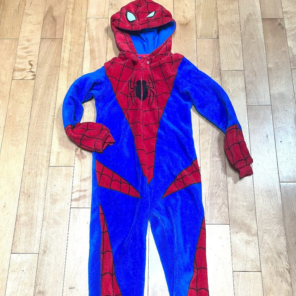 Fleece spiderman onesie
